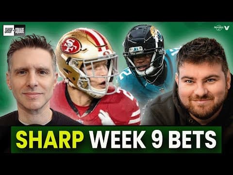 SHARP NFL BETS Week 9: Vikings-Lions, Chiefs-Bills, Cardinals-Cowboys, Broncos-Texans thumbnail