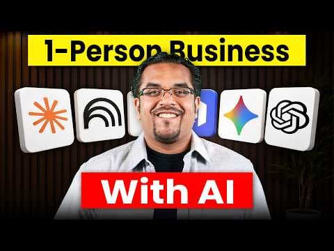 How To Build a One Person Solo Business Using AI! thumbnail