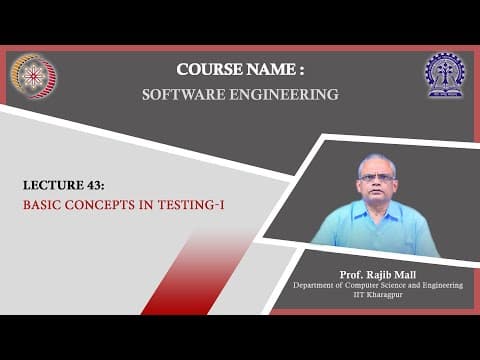 Lecture 43: Basic concepts in Testing-I thumbnail