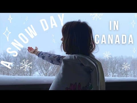 A simple snow day in canada🌨☃️ thumbnail