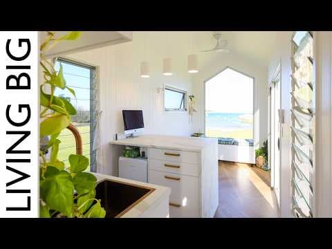 Solo Mom's Stunning Luxury, Minimalist Tiny Home thumbnail