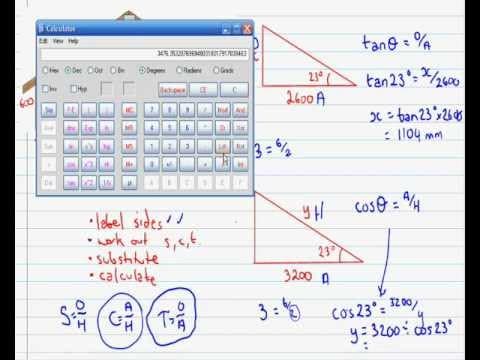 Sin Cos and Tan - Basic Trigonometry Example thumbnail