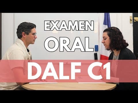 Production orale DALF C1 2025 - TEST COMPLET ! thumbnail