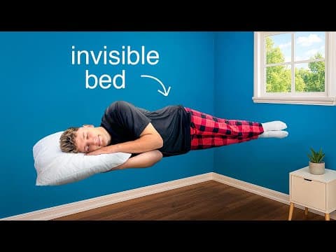 I Built an Invisible Bed! thumbnail