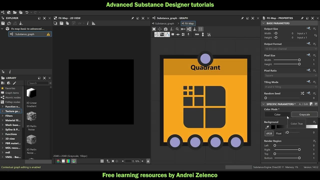 Substance Designer basic to advanced FX map tutorial Part 1 | Glasp