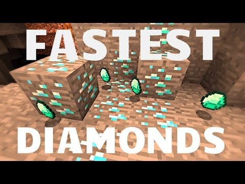 Fastest way to find Diamonds in Minecraft! UPDATED LINK IN DESC! (Mining Guide) thumbnail
