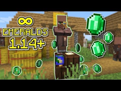 Minecraft 1.14 Emerald Farm - Tutorial thumbnail