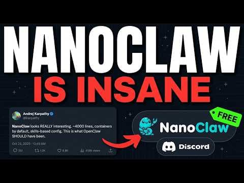 RIP OPENCLAW: NanoClaw + Discord is ABSOLUTELY INSANE (Full Setup Guide) thumbnail