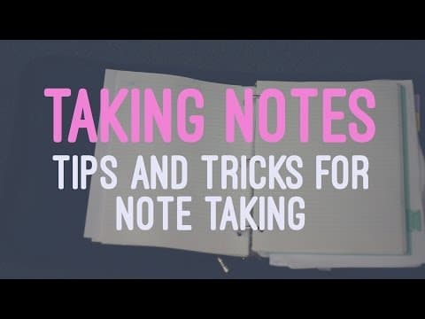 How to Effectively Take Notes in Graduate School thumbnail