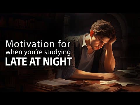 Motivation For When You're Studying Late at Night thumbnail
