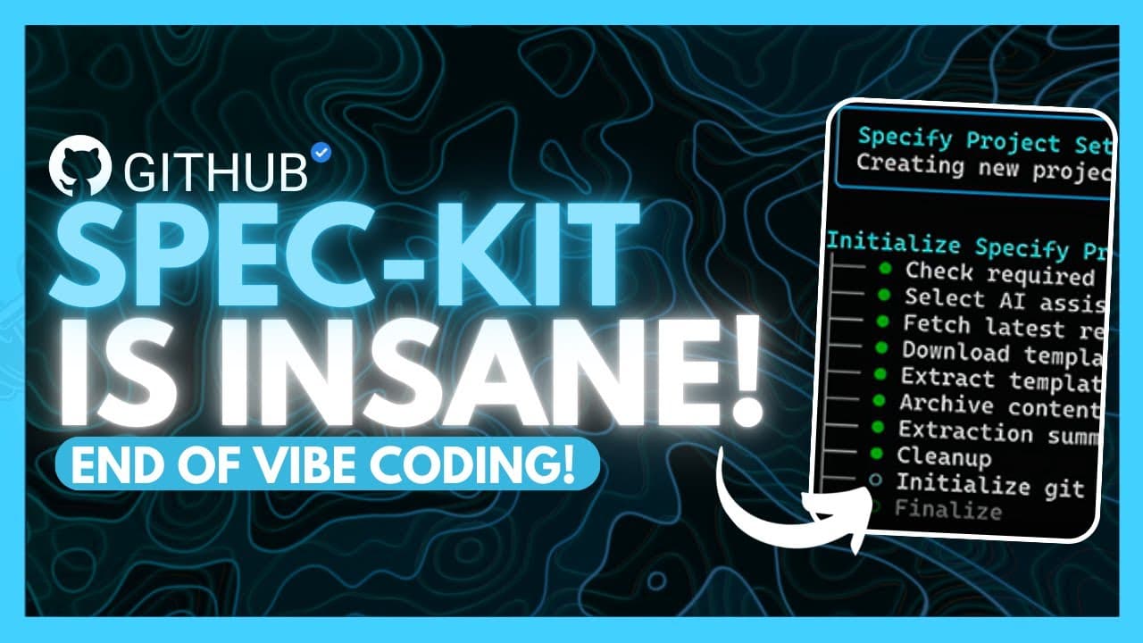 Spec Kit: Github's NEW Tool Ends Vibe Coding! 100x Better Than Vibe ...