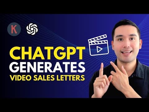 How To Use ChatGPT To Generate a Video Sales Letter (VSL) thumbnail