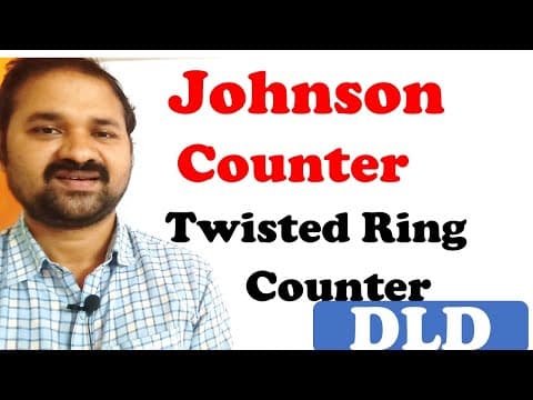 Johnson Counter in Digital Logic Design || Twisted Ring Counter || Switch tail || DLD | Electronics thumbnail