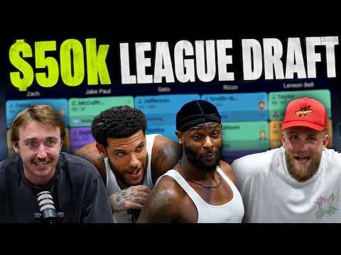 How Did the BETR $50,000 Fantasy Football Draft 2026 Begin? Jake Paul, Le'Veon Bell, Lonzo Ball & Gelo Ball thumbnail