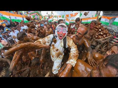 Inside India's Poop-Throwing Festival! 🇮🇳💩 thumbnail
