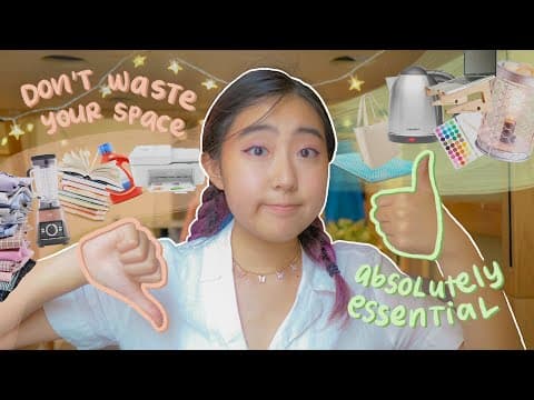 the ultimate dorm packing guide // what to bring & what to leave at home thumbnail
