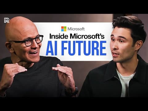 Satya Nadella on AI Agents, Rebuilding the Web, the Future of Work, and more thumbnail