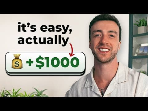 Give me 12 minutes, I’ll help you make your first $1000 as a Content Creator thumbnail