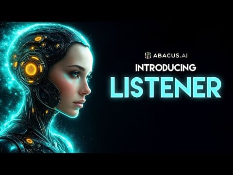 This New AI Will Be Your New AI Best Friend: LISTENER AI thumbnail