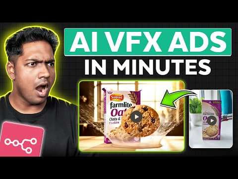 How to Turn Any Product Image Into a VFX Ad - n8n workflow template thumbnail