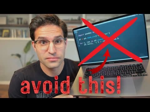 25 Nooby Pandas Coding Mistakes You Should NEVER make. thumbnail