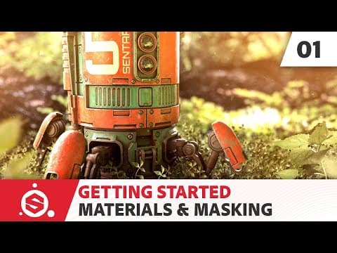Substance Painter 2021 Getting Started - Part 01 - Materials & masking | Adobe Substance 3D thumbnail