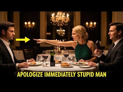 She Told Me to “Apologize to Her Boss or Leave.” I Agreed. By Morning, She Was Begging on Her Knees… thumbnail
