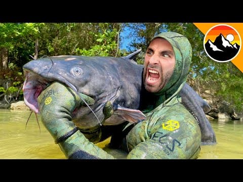 BITTEN by a GIANT CATFISH! thumbnail