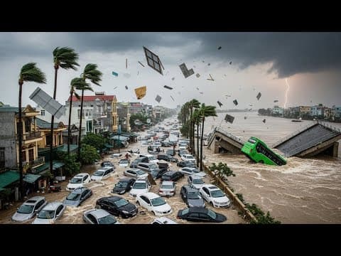 Chaos in Vietnam Today! Typhoon Bualoi Debris Flow Swept Away Homes in Ha Tinh thumbnail