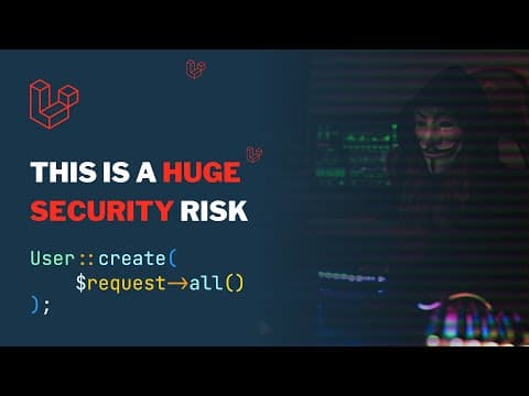 Laravel Tip - Never Ever Save To Database Using All Request Data thumbnail