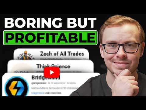 5 Boring BUT Overlooked YouTube Channels Quietly Making Bank thumbnail