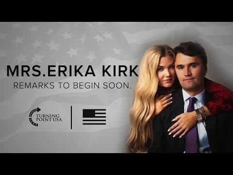 Charlie Kirk's beloved wife, Mrs. Erika Kirk addresses the Nation. thumbnail
