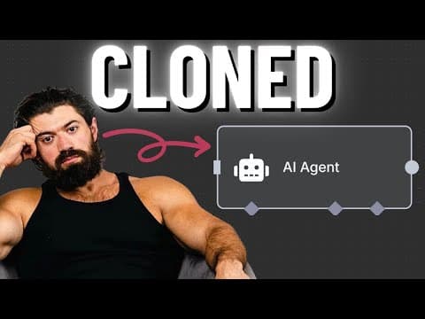 This AI Agent Clones the Brain of Any Youtuber (n8n Tutorial) thumbnail