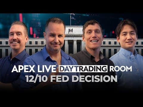 Live FOMC Reaction: 90% Chance of Fed Rate Cut? | Apex Live Day Trading Room thumbnail