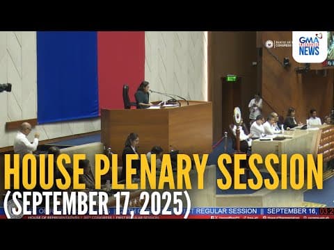 FULL - House Plenary Session (September 17, 2025) | GMA Integrated News thumbnail