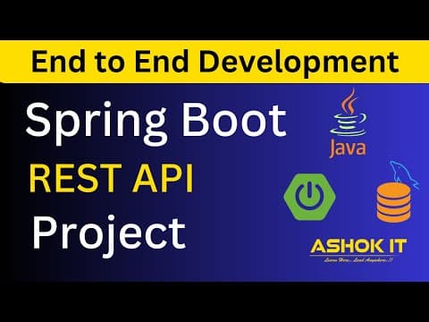 Spring Boot Project Development : REST API + Data JPA + MySQL DB thumbnail
