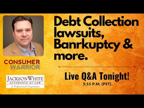 Win Your Debt Collection Lawsuit - Live Q&A Tonight! thumbnail