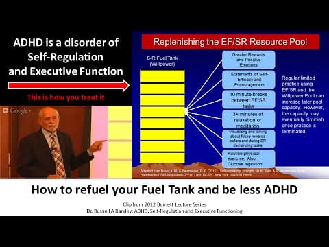 This is how you treat ADHD based off science, Dr Russell Barkley part of 2012 Burnett Lecture thumbnail
