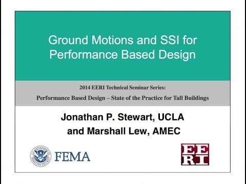 Ground Motions and SSI - Performance Based Design of Tall Buildings (3 of 10) thumbnail