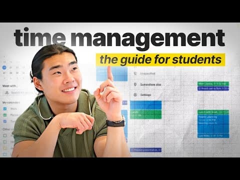 The BEST SYSTEM To Manage Your Time as A STUDENT! thumbnail