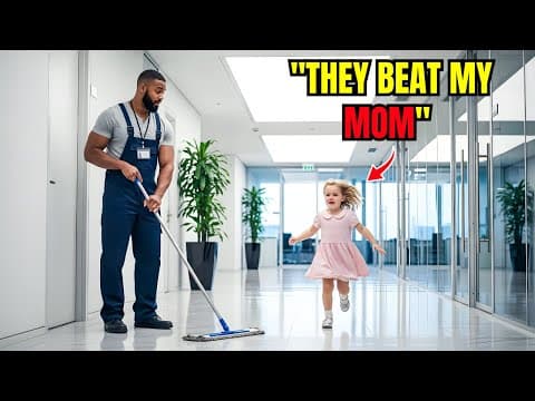 CEO's Little Girl Ran to the Black Single Dad Janitor: "They Beat My Mom"—What He Did Shocked... thumbnail