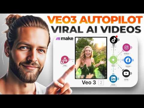 Google Veo 3 + make.com = Viral AI Videos on Autopilot (FREE Blueprints Inside 🚀) thumbnail