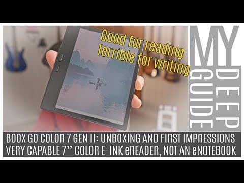Boox Go Color 7 Gen II: Unboxing and First Impressions | A Capable 7" Color E-Ink Android Tablet thumbnail