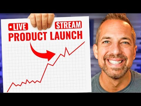 How to LAUNCH a product with live streaming (and make 5 figures) thumbnail