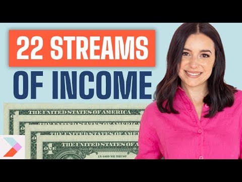 How to Create More Income Streams (22 DIFFERENT IDEAS!) thumbnail