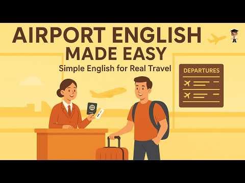Learn English Conversation at the Airport ✈️ | Easy Travel English for Beginners | English Podcast thumbnail