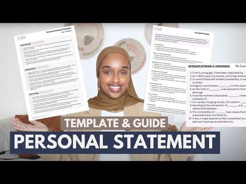 How To Write A Perfect Personal Statement FAST With This Template thumbnail