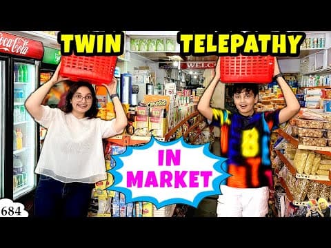 TWIN TELEPATHY IN MARKET | Ep 684 | Aayu and Pihu Show thumbnail