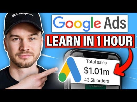 The Only Google Ads Tutorial You Will Ever Need (FOR BEGINNERS) thumbnail