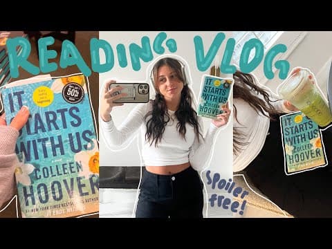 read it starts with us with me! *spoiler free reading vlog* thumbnail